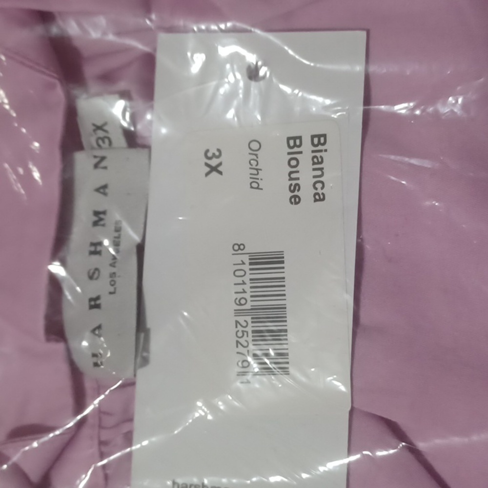 ✨✨HOST PICK✨✨ NWT Harshman Bianca Blouse in Orchid Size 3X - Picture 7 of 10